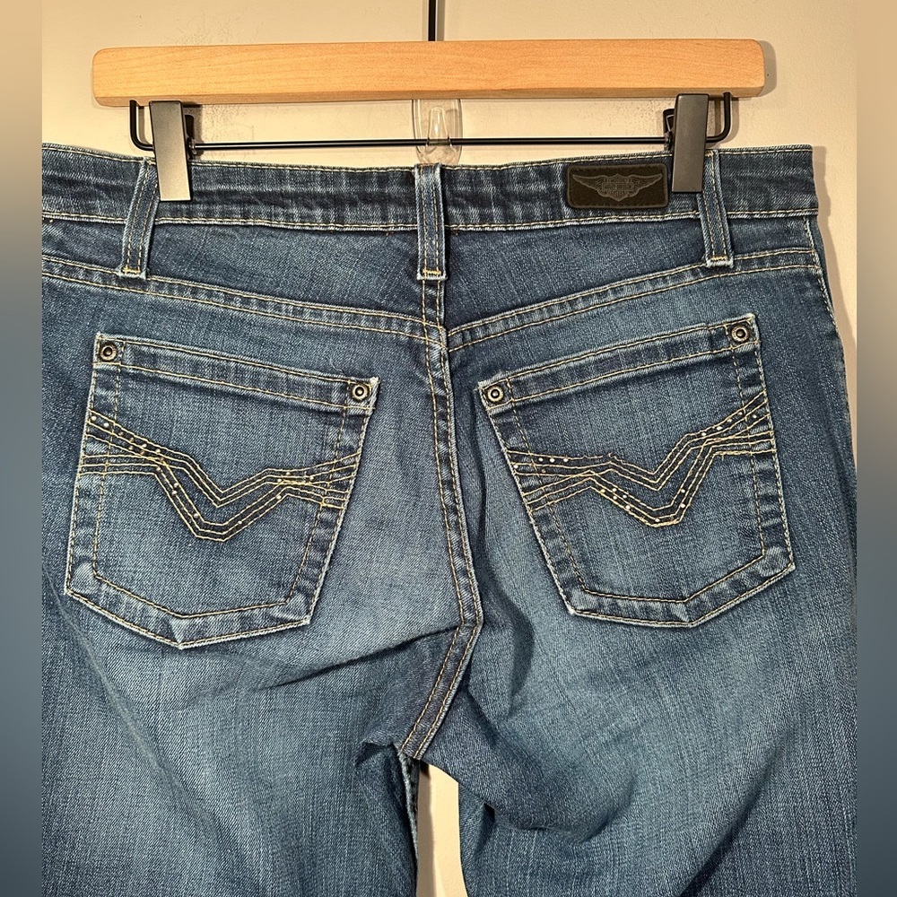 Women’s Harley Davidson Jeans Size 8 Tall - Picture 7 of 13